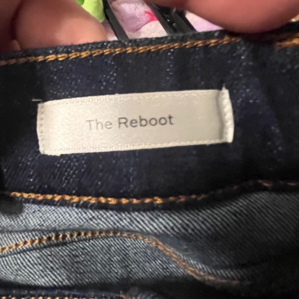 FRAME The Reboot High Rise Boot Cut Jeans Rinse Dark Wash Size 30 NWT - Picture 7 of 9